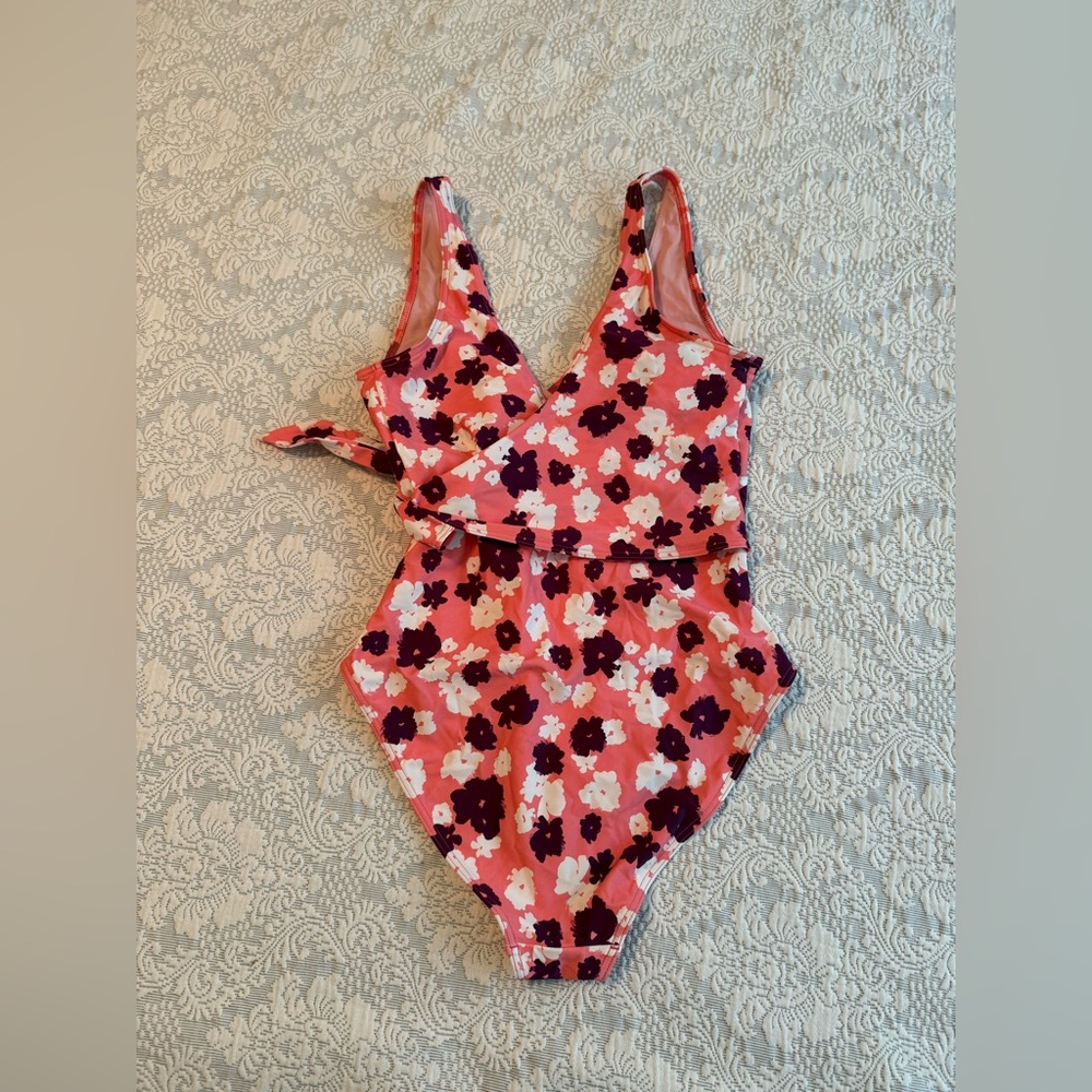 New Without Tags Tanya Taylor 1 Piece Bathing Suit and Matching Cover Up Small - Picture 2 of 7